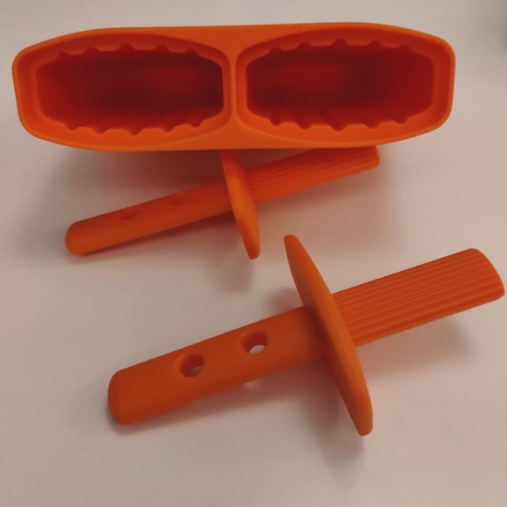 POPSICLE MOLD NESPRESSO SILICONE LOLLY MOULD ORANGE popcicle